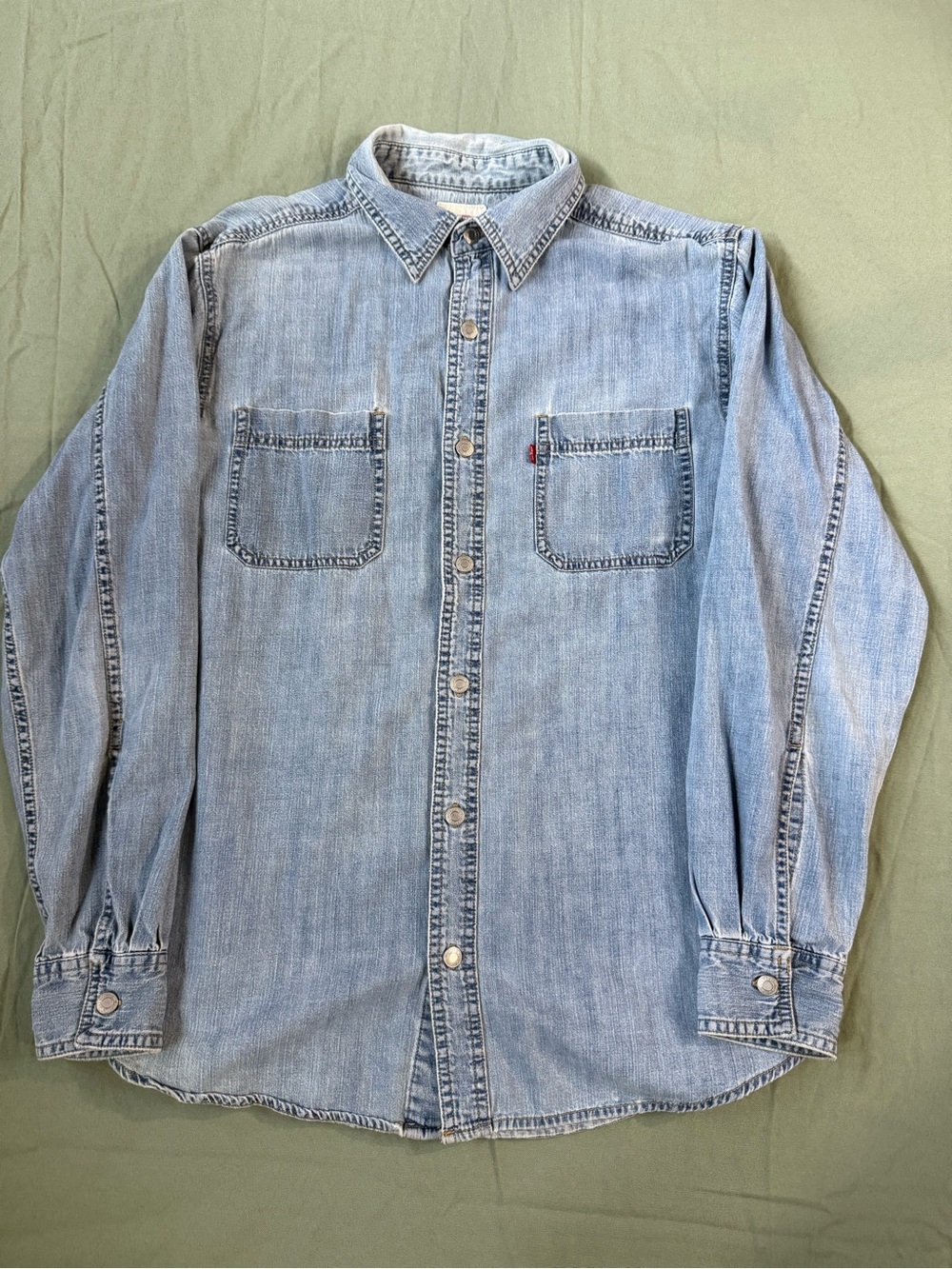 Men's Vintage Levis Denim Button Up Shirt M